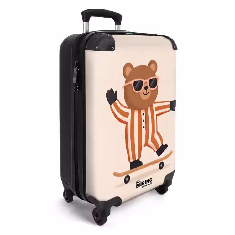 Koffer - Tiere – Skateboard – Spiel – Cartoon – Rosa — 2