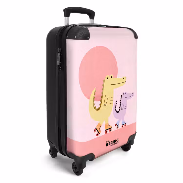 Koffer - Tiere – Skaten – Illustration – Verspielt – Rosa — 2