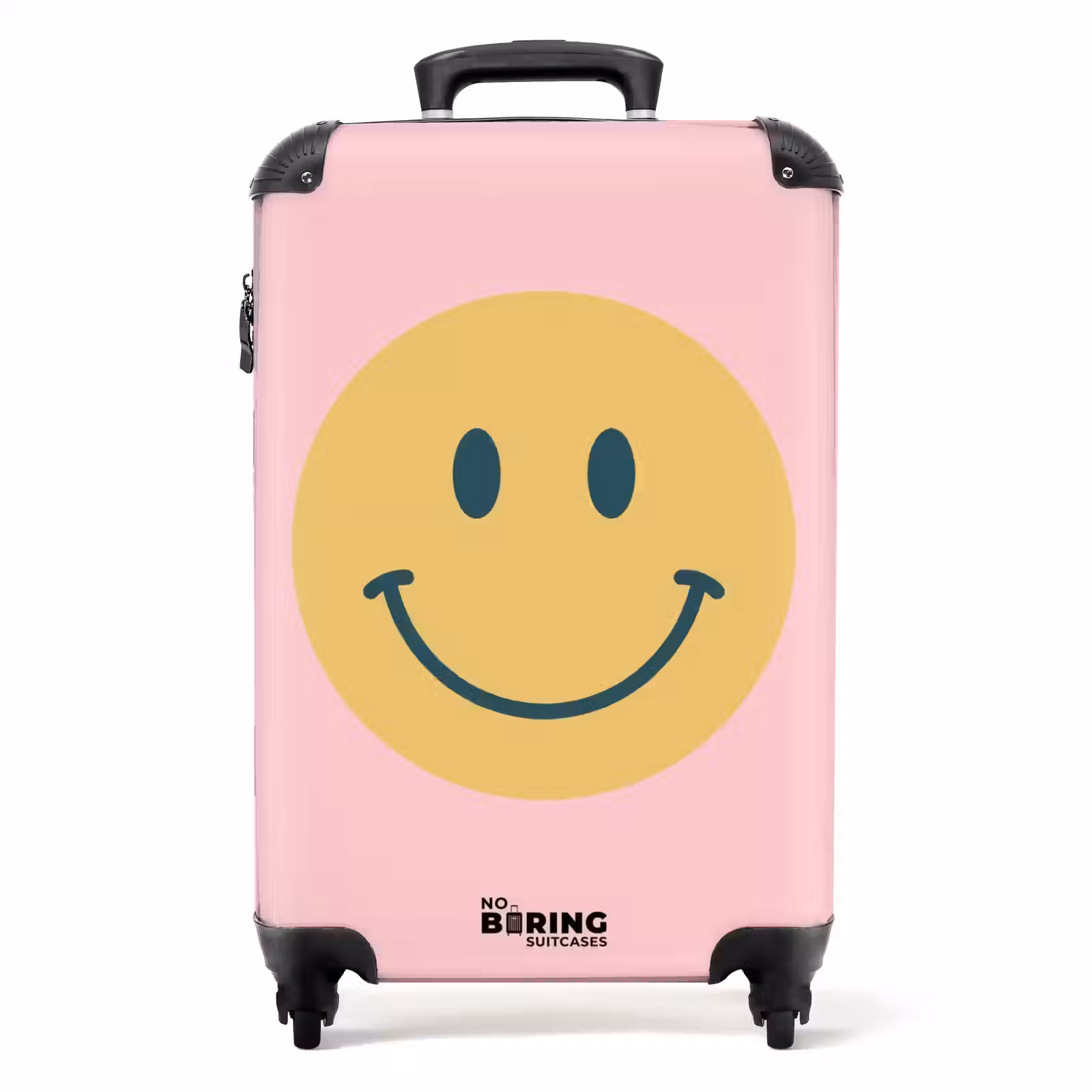Koffer - Smiley – Gelb – Rosa – Symbol – Minimalistisch — 1