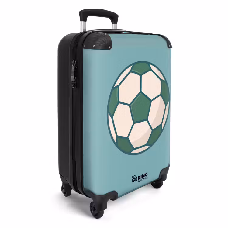 Koffer - Fußball – Geometrisch – Sport – Illustration – Blaugrün — 2
