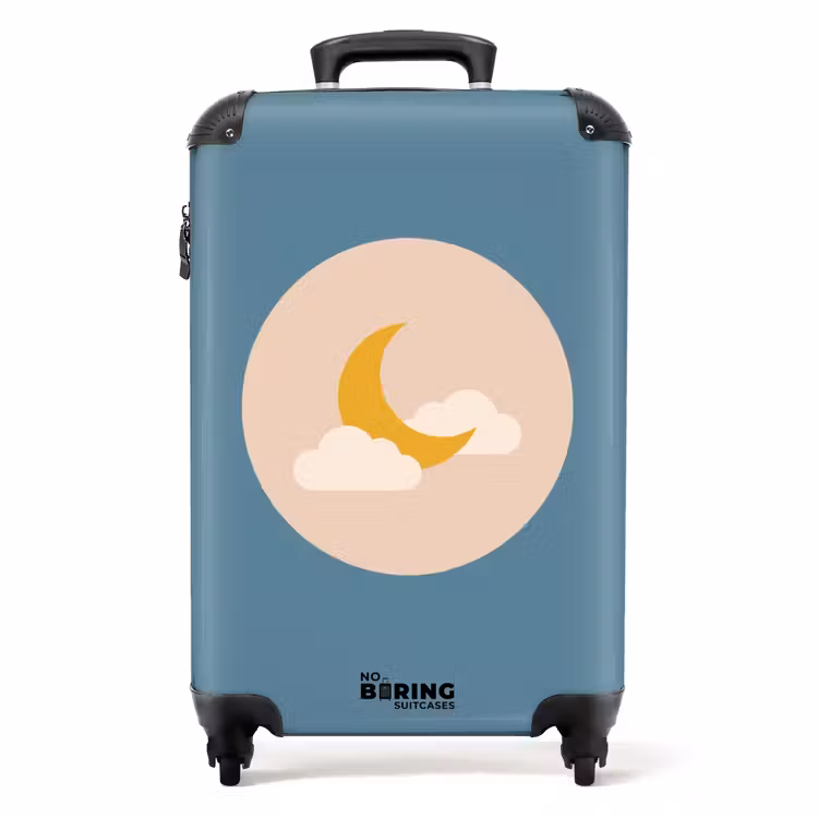 Koffer - Mond – Wolken – Natur – Abstrakt – Gelb — 1