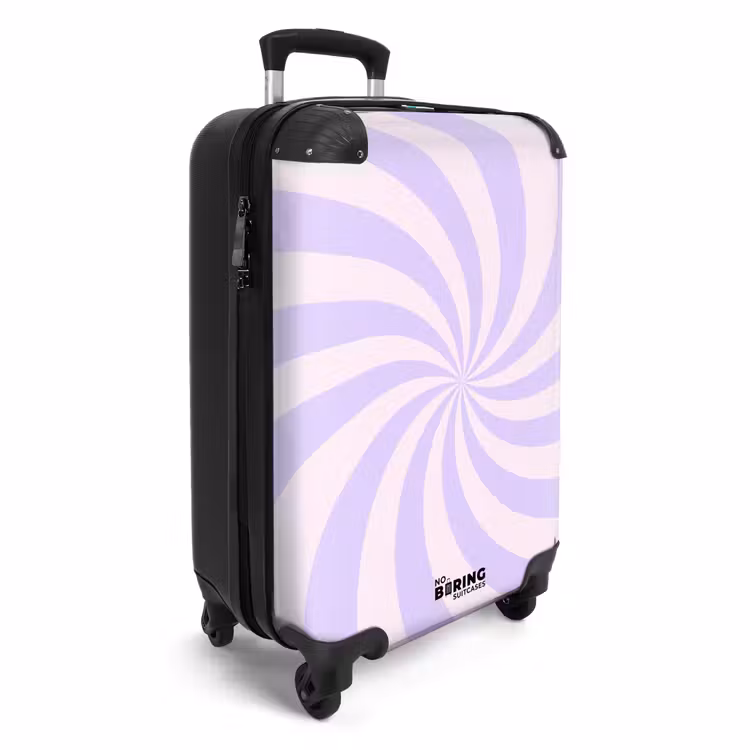 Koffer - Muster – Spirale – Abstrakt – Modern – Lila – Rosa — 2