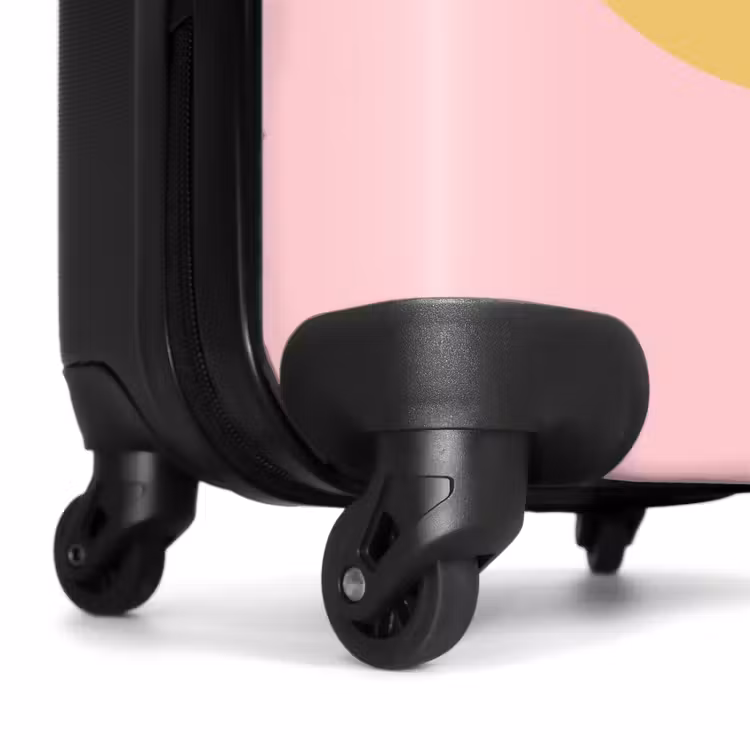 Koffer - Smiley – Gelb – Rosa – Symbol – Minimalistisch — 7