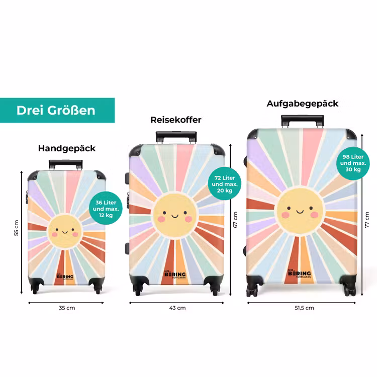 Koffer - Sonne – Strahlen – Fröhlich – Bunt – Abstrakt — 3