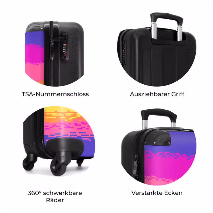 Koffer - Sonnenuntergang – Rosa – Lila — 8