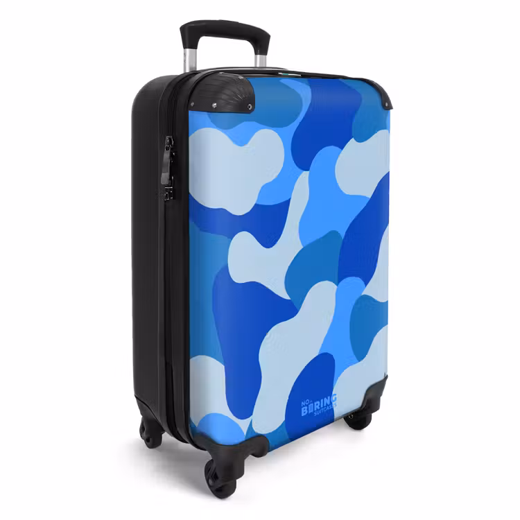 Koffer - Tarnmuster – Blau – Muster — 2