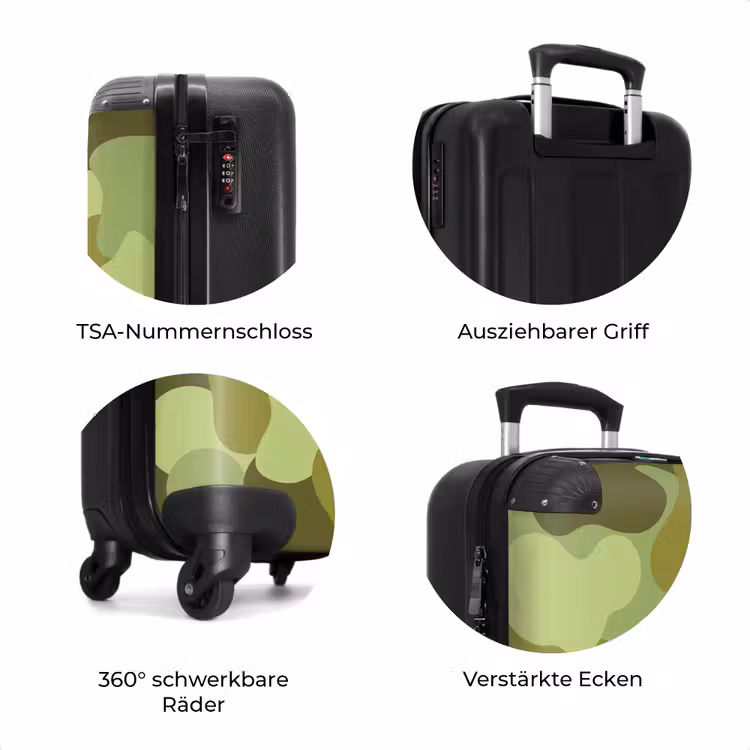 Koffer - Tarnmuster – Grün – Muster — 8