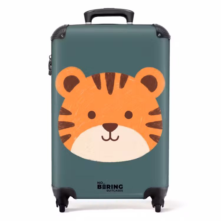 Koffer - Tiere – Kopf – Orange – Illustration – Modern — 1