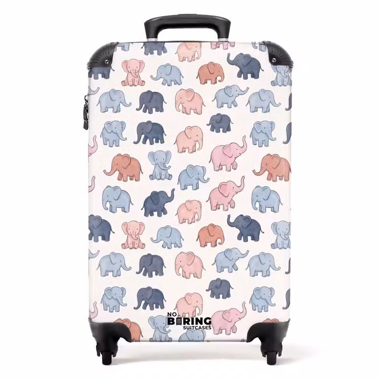 Koffer - Tiere – Muster – Kinderzimmer – Pastell – Verspielt — 1