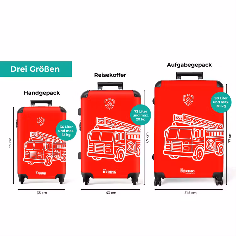 Koffer - Feuerwehr – Rot – Weiß — 1