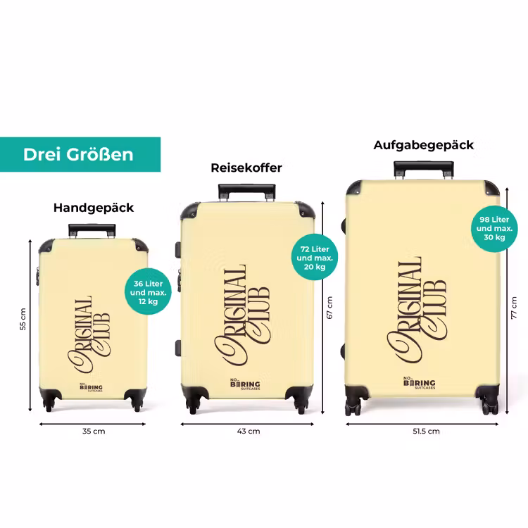 Koffer - Gelb – Braun – Dezent — 1