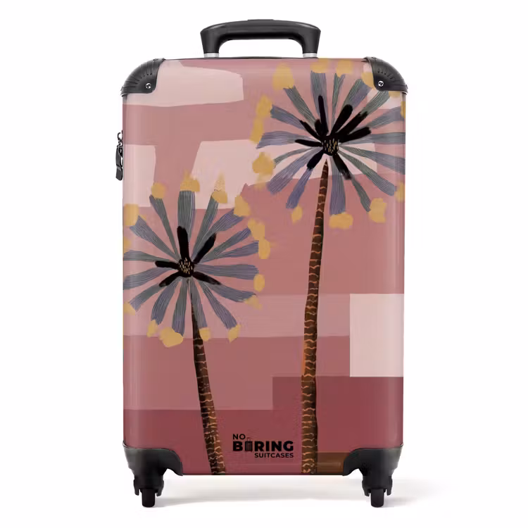 Koffer - Illustration - Blumen - Flachland - Abstrakt — 1