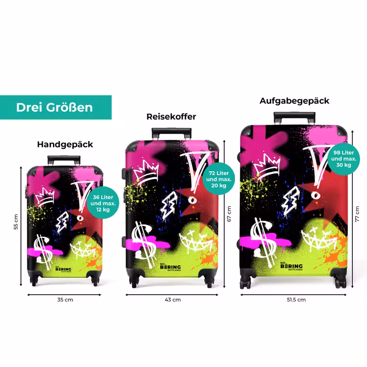 Koffer - Neon – Graffiti – Symbole — 1