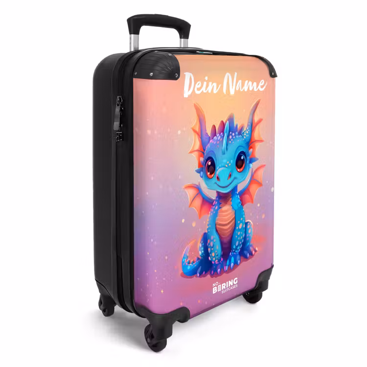 Koffer mit Name - Niedlicher Babydrache — 2