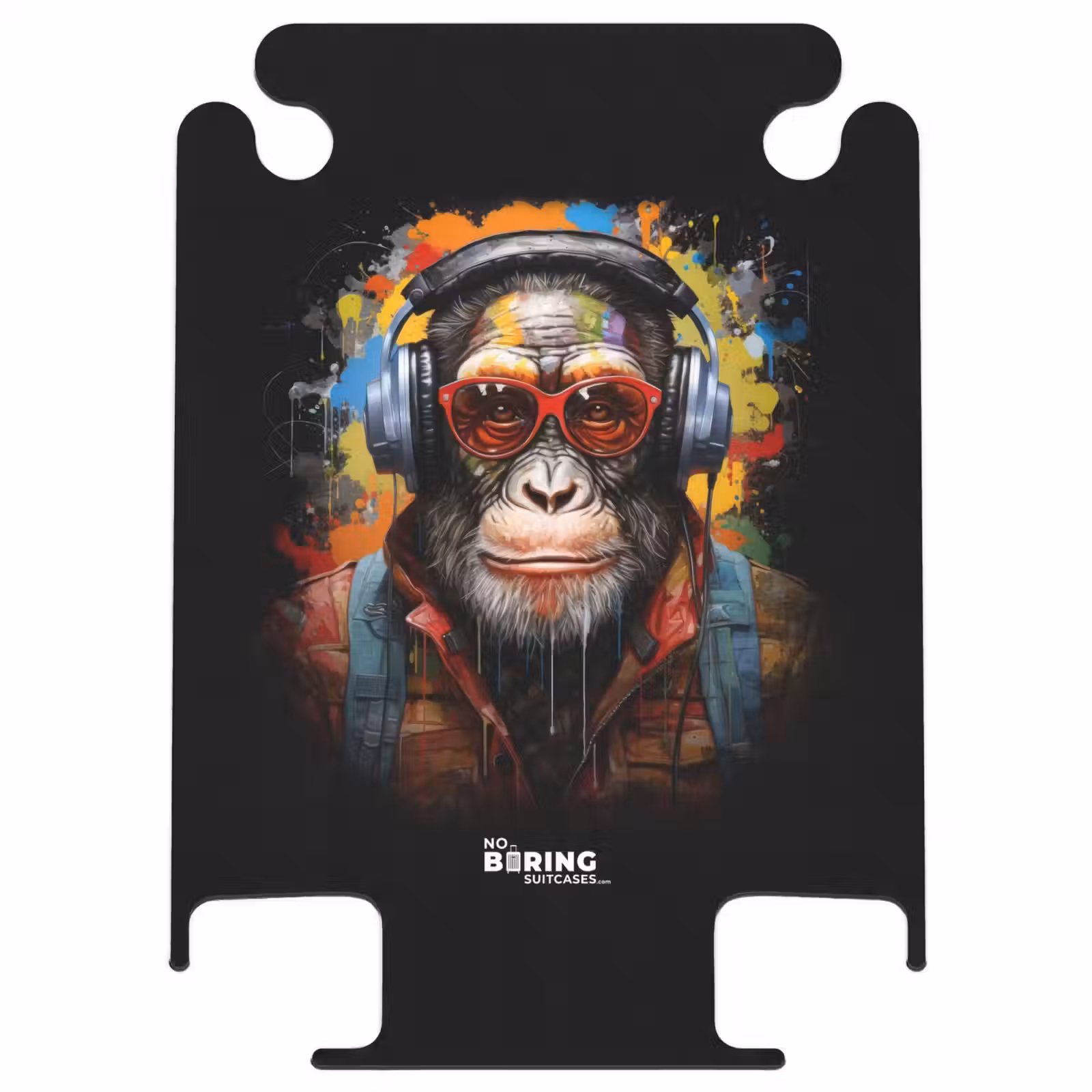 CaseSwap™ - Schimpanse mit Kopfhörern und Graffiti-Spray — 1