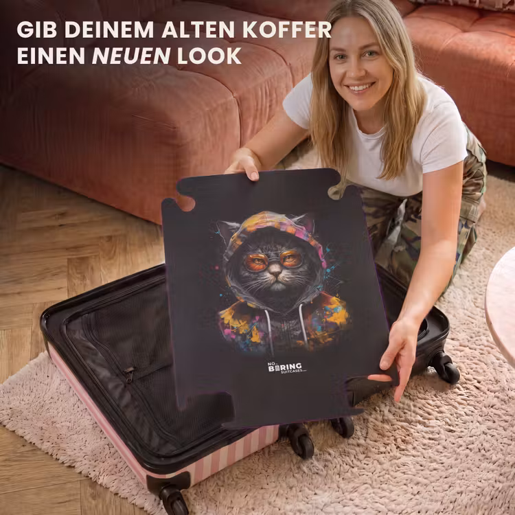 CaseSwap - Katze mit bunter Weste und orangefarbener Brille — 3