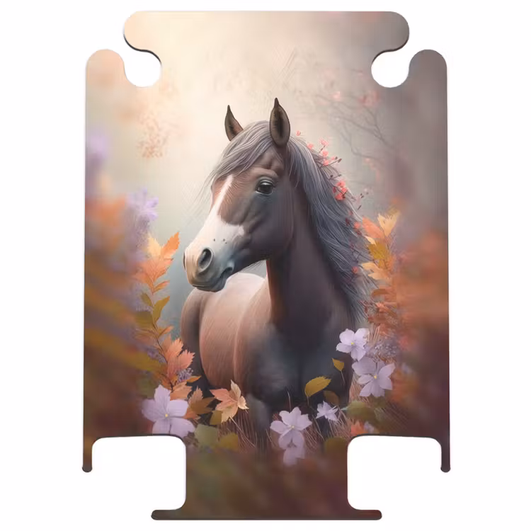 CaseSwap™ - Koffer - Pferd - Blumen - Natur - Lila - Tiere — 1