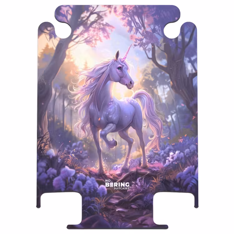 CaseSwap™ - Porträt eines Einhorns zwischen lila Blumen — 1