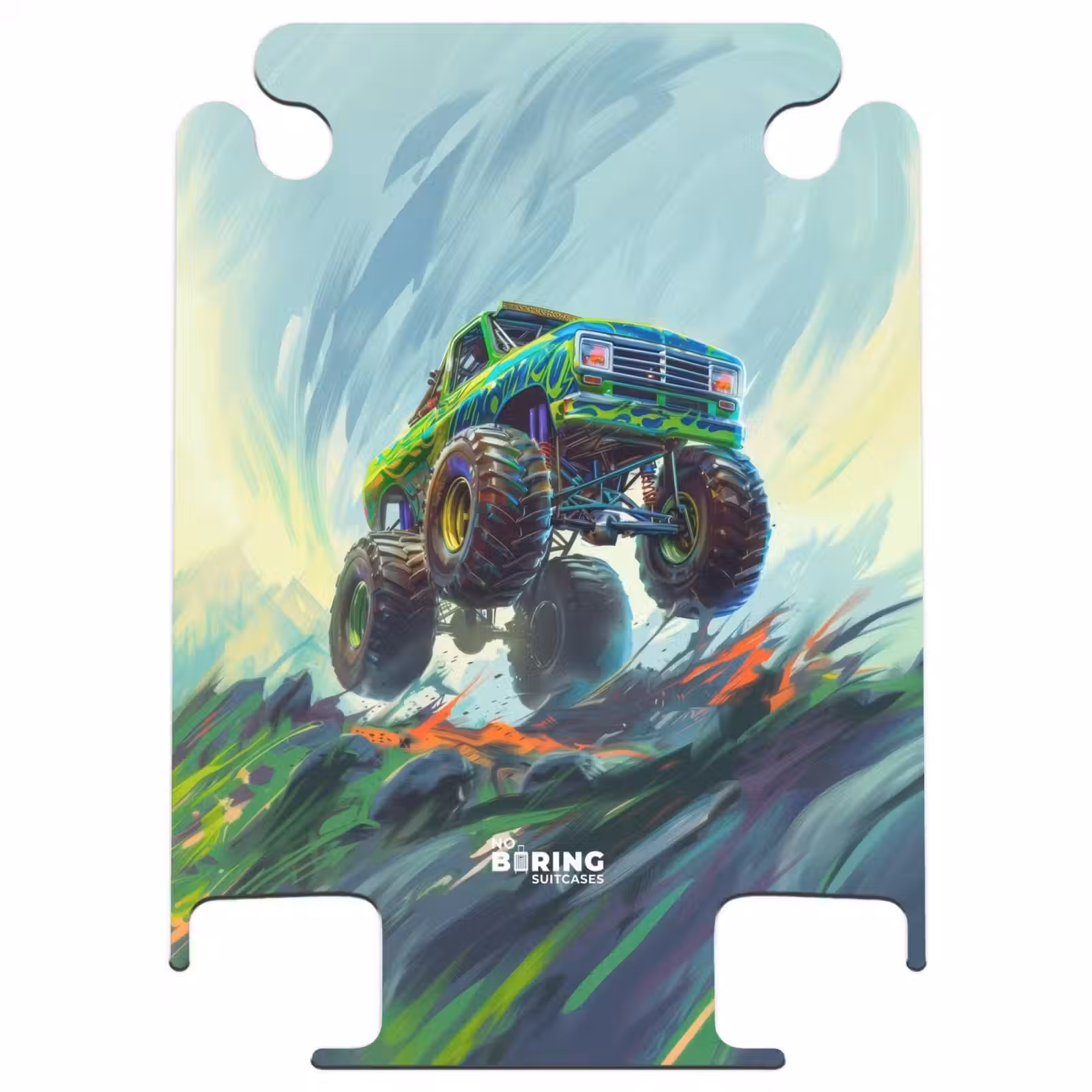 CaseSwap™ - Grüner Monstertruck mit Pinselstrichen — 1