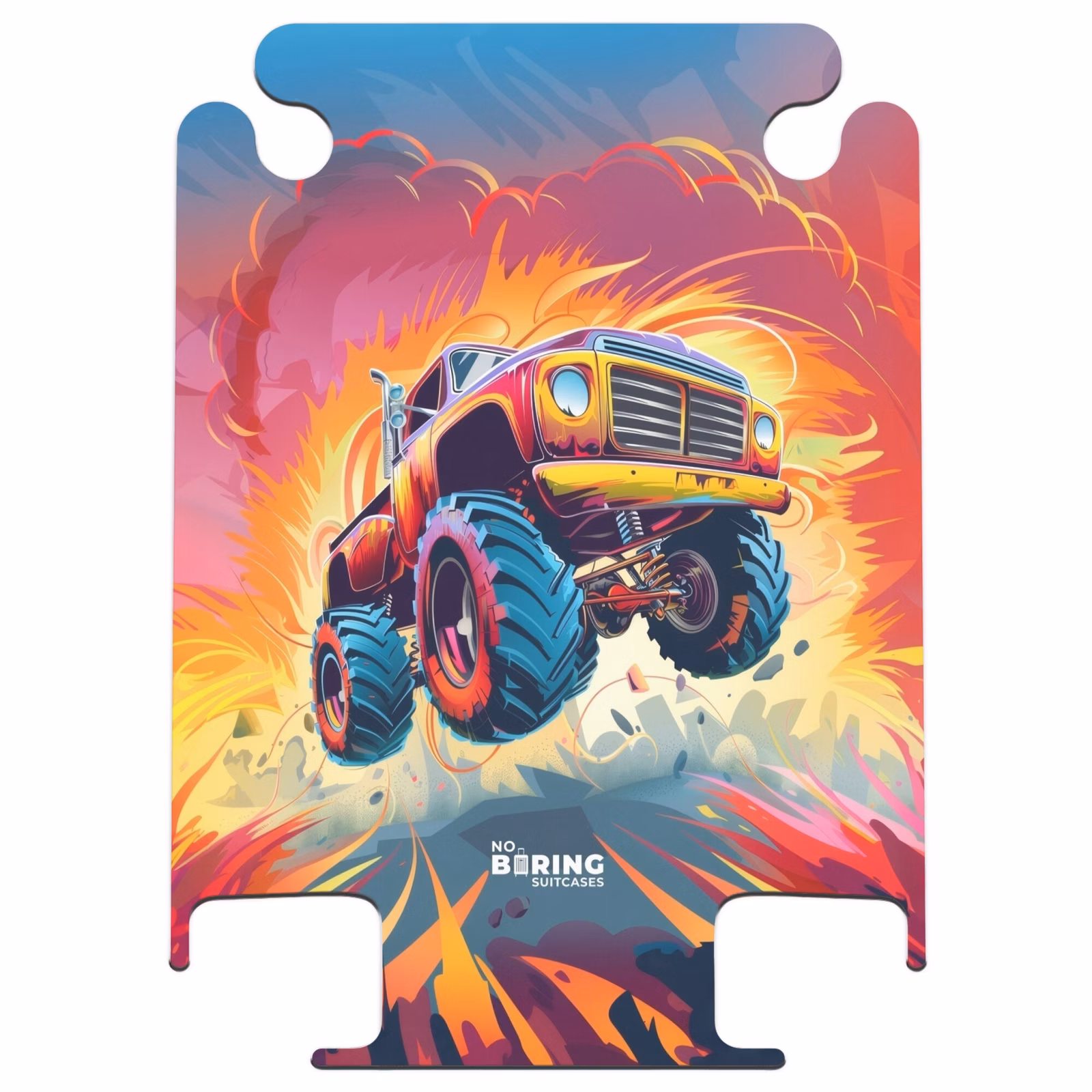 CaseSwap - Rosa Monstertruck fliegt über den Asphalt — 1