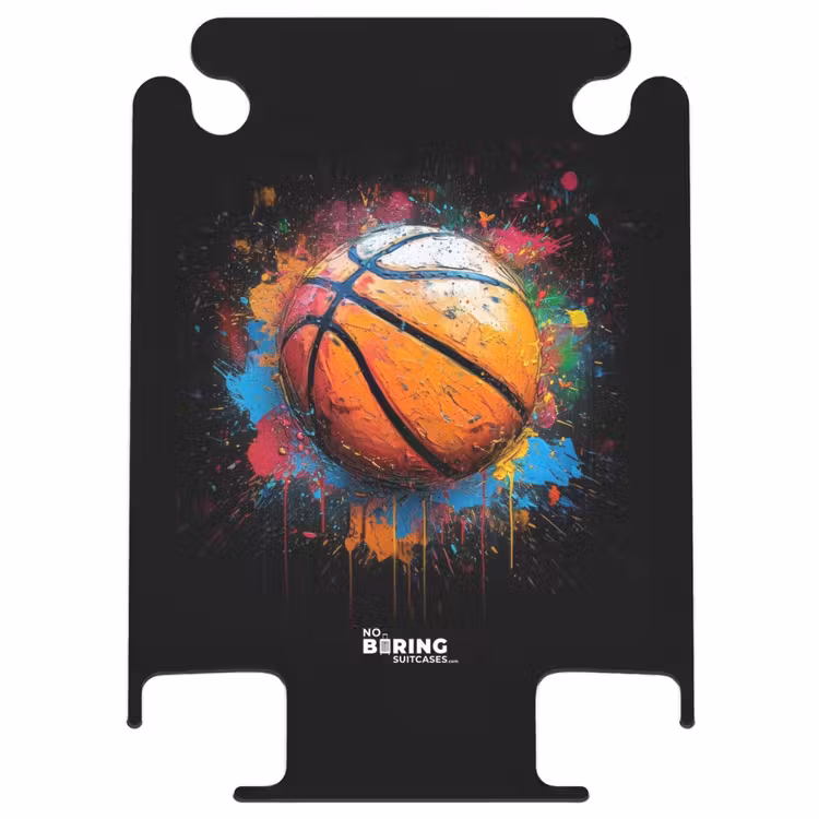 CaseSwap™ - Orangefarbener Basketball inmitten von Farbspritzern — 1