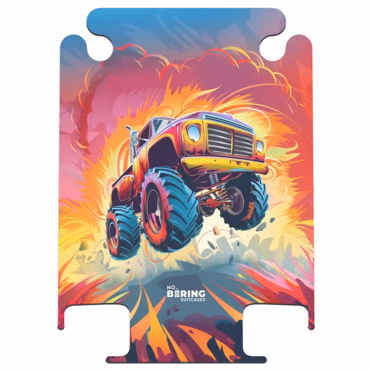 CaseSwap - Rosa Monstertruck fliegt über den Asphalt — 1