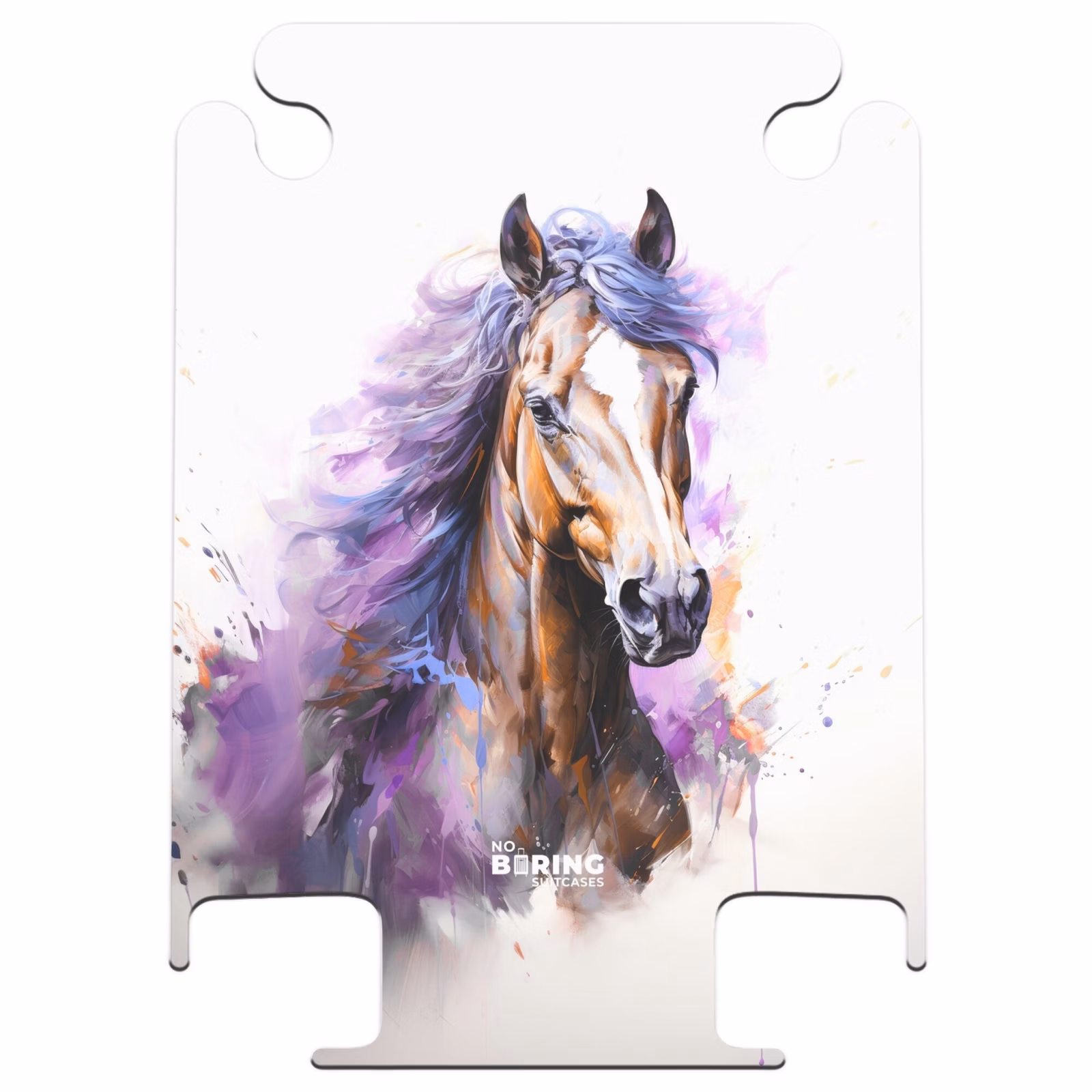 CaseSwap™ - Aquarell Pferd mit lila Mähne — 1