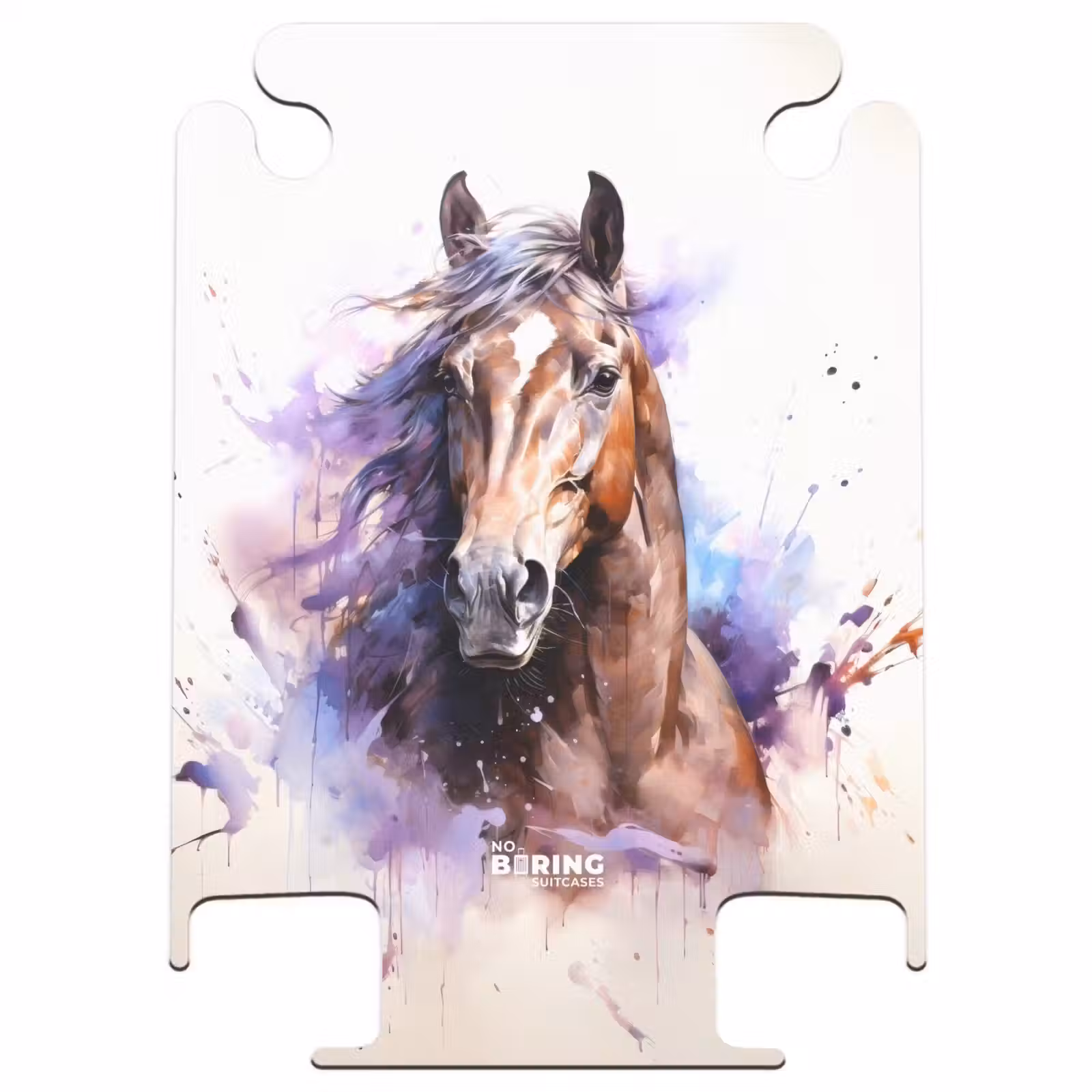 CaseSwap™ - Aquarelliertes Pferd mit bunten Spritzern — 1