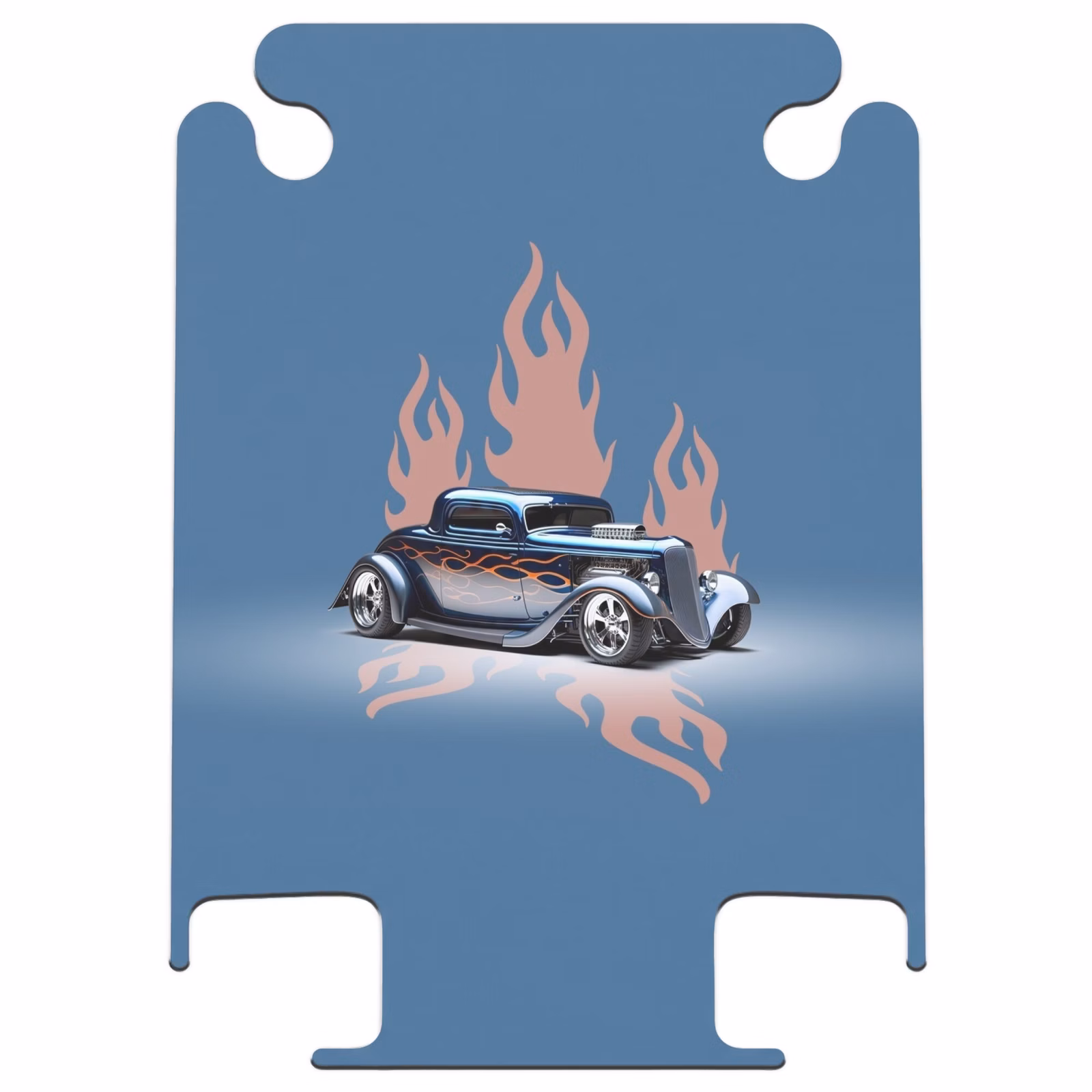 CaseSwap™ - Blaues Auto mit rosa Flammen — 1