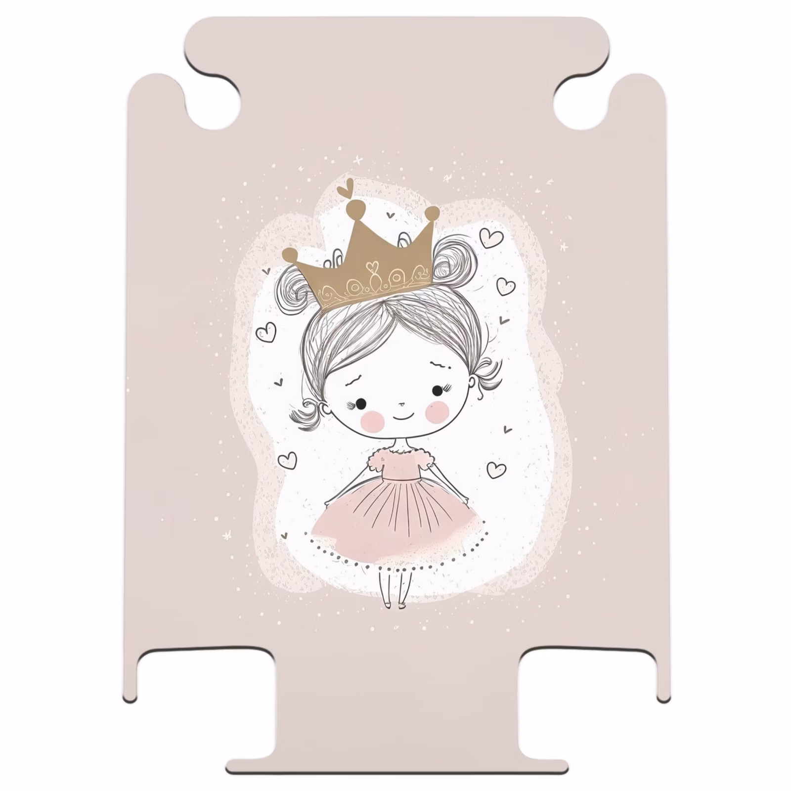 CaseSwap™ - Prinzessin auf farbigem Hintergrund mit Herzen — 1