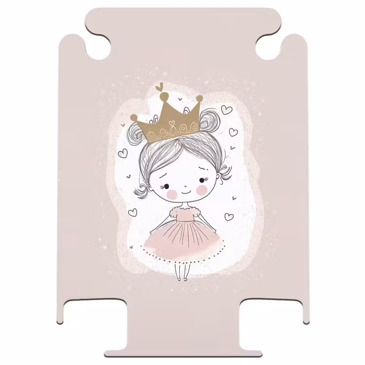 CaseSwap™ - Prinzessin auf farbigem Hintergrund mit Herzen — 1