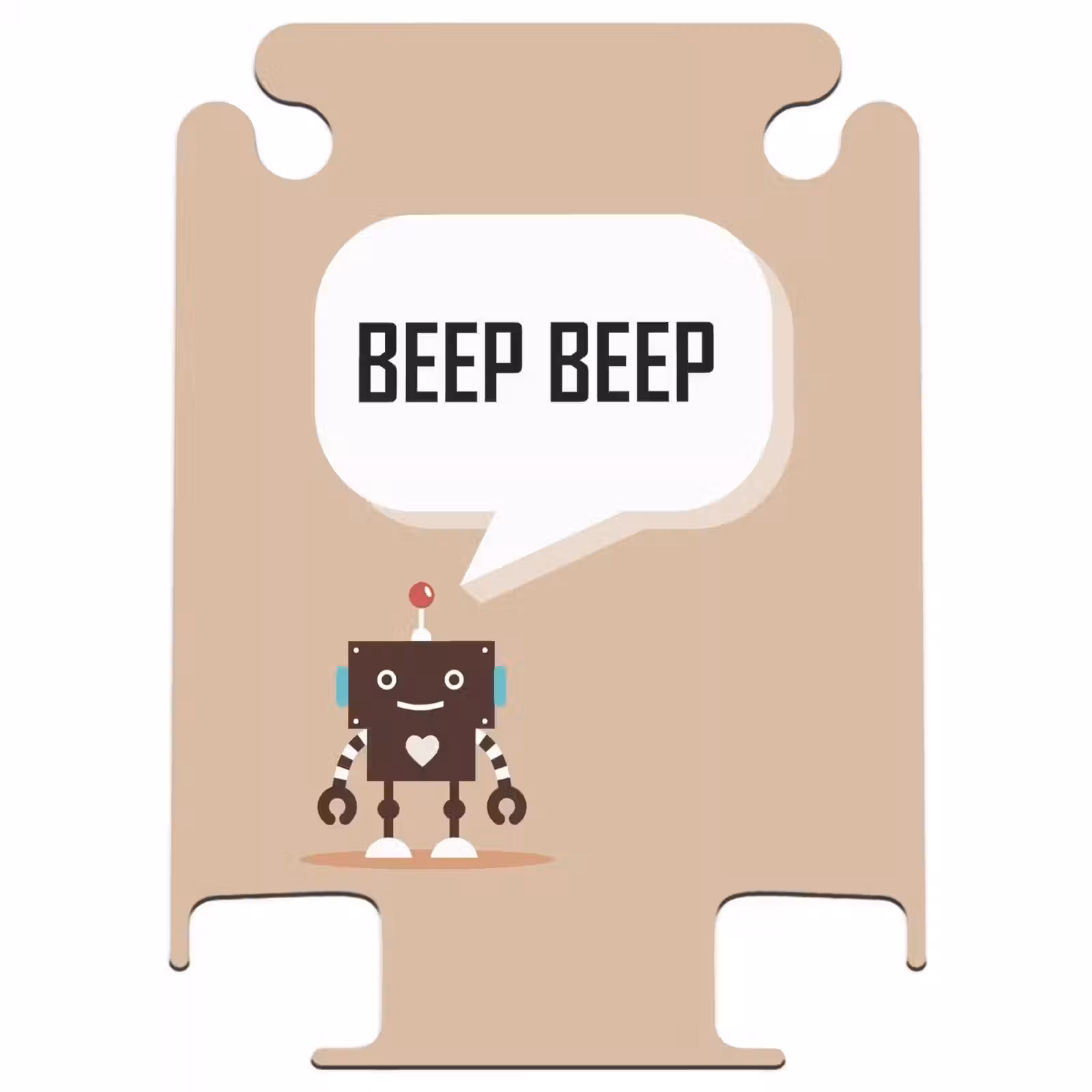 CaseSwap™ - Sprechender Roboter beige — 1