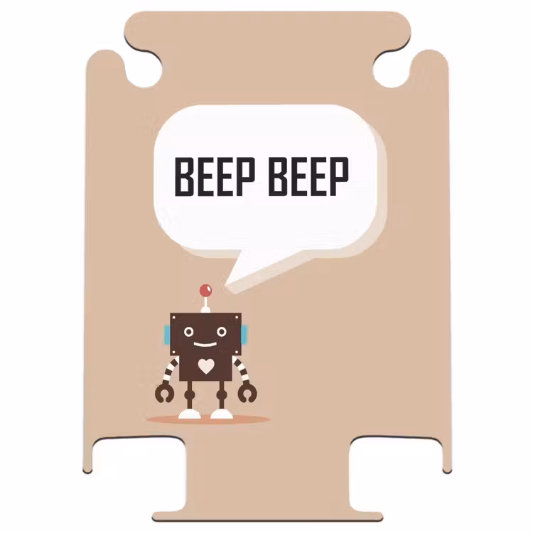CaseSwap™ - Sprechender Roboter beige — 1