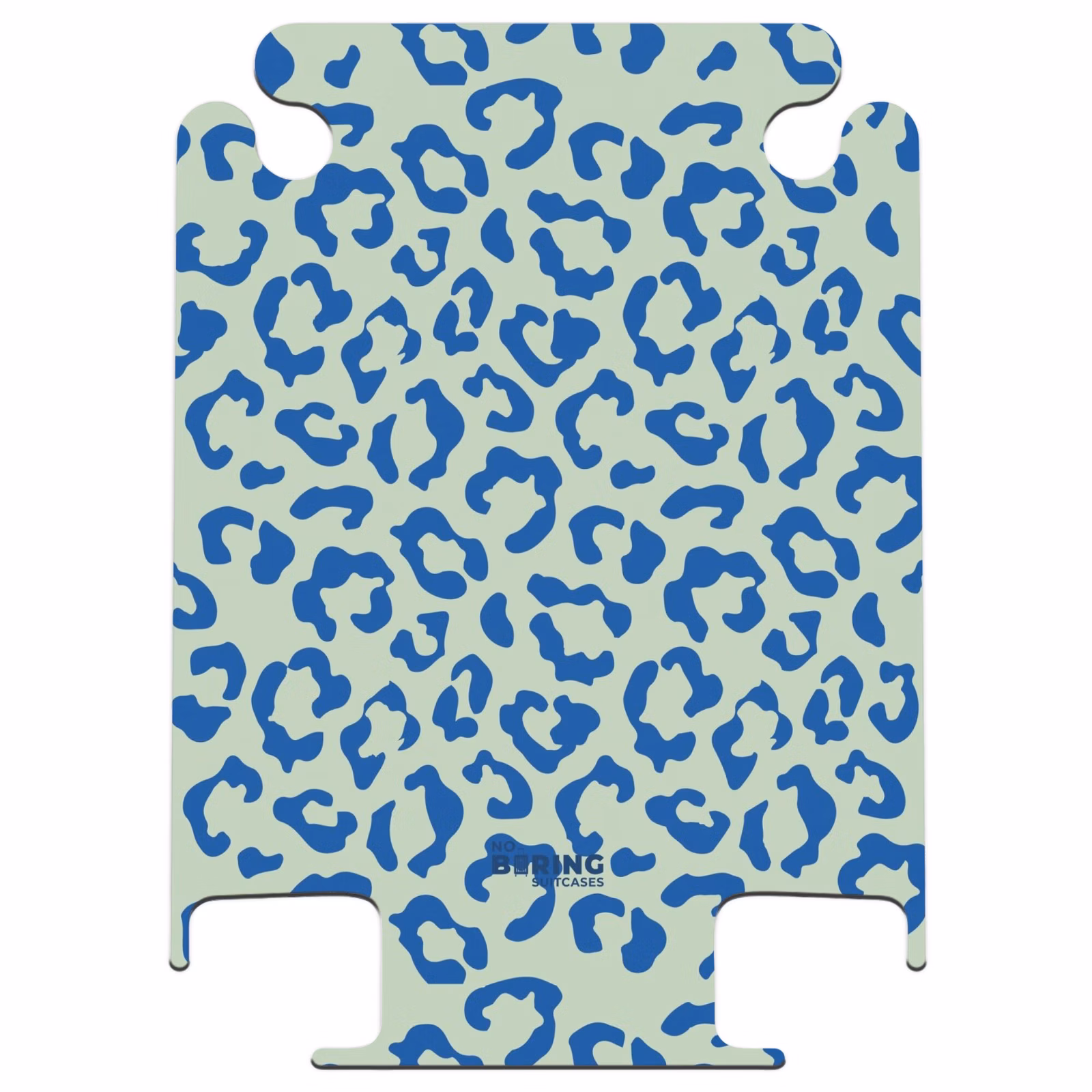 CaseSwap™ - Tiermuster - Koffer mit Pantherprint in Blau und Pastellgrün — 1