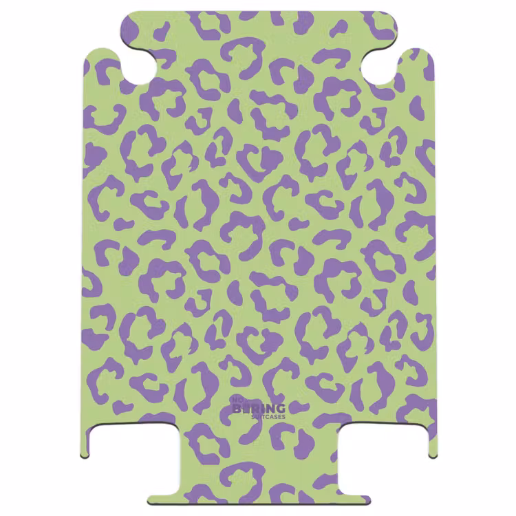CaseSwap™ - Tiermuster - Koffer mit Pantherprint in Lila und Grün — 1