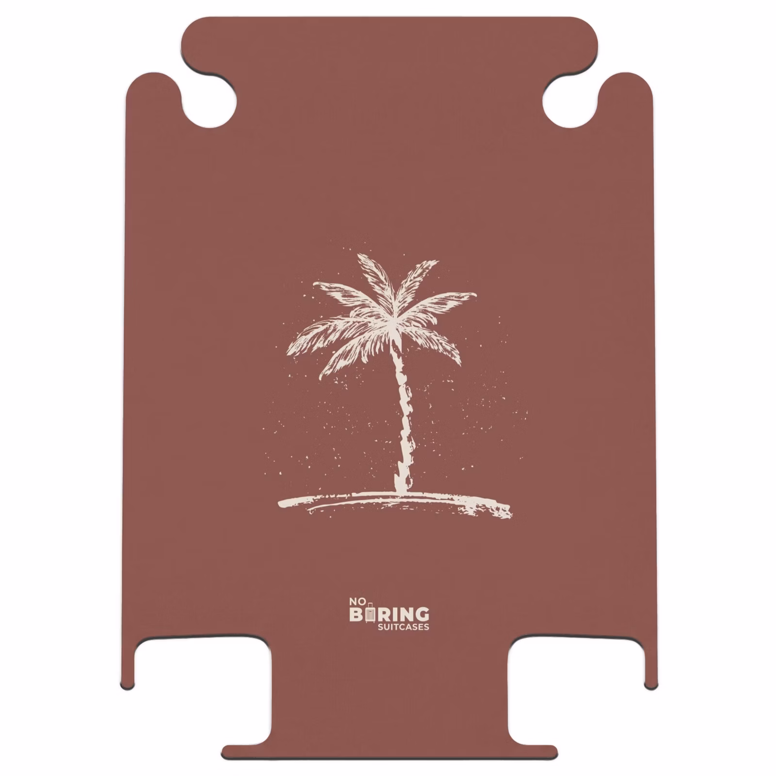 CaseSwap - Palmen - Palme auf mahagonibraunem Hintergrund — 1