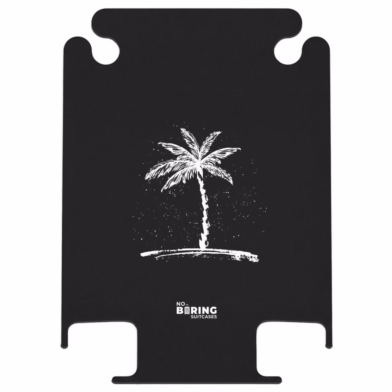 CaseSwap™ - Palmen - Palme auf schwarzem Hintergrund — 1