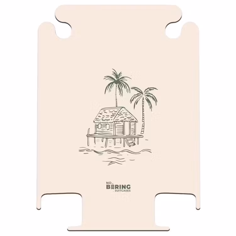 CaseSwap™ - Palmen - Insel auf cremefarbenem Hintergrund — 1