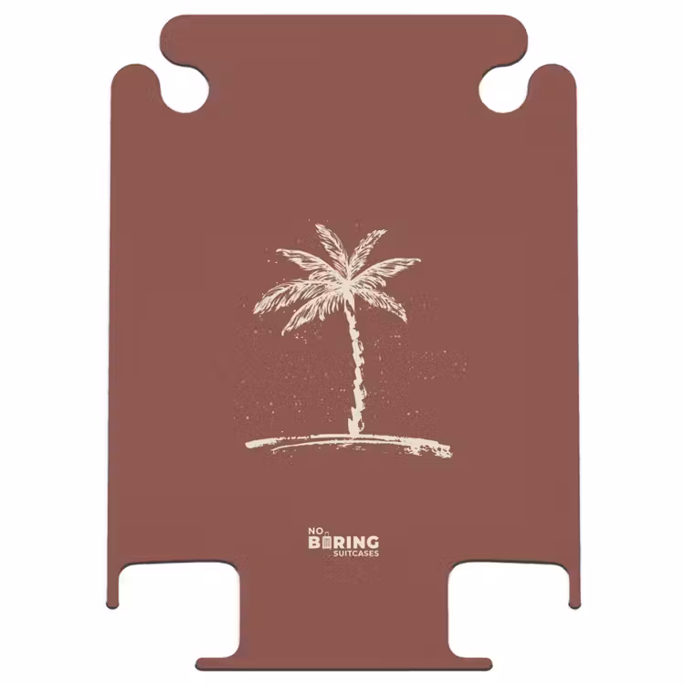 CaseSwap - Palmen - Palme auf mahagonibraunem Hintergrund — 1