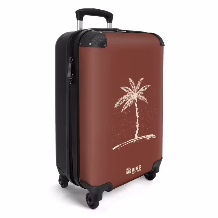 CaseSwap - Palmen - Palme auf mahagonibraunem Hintergrund — 2