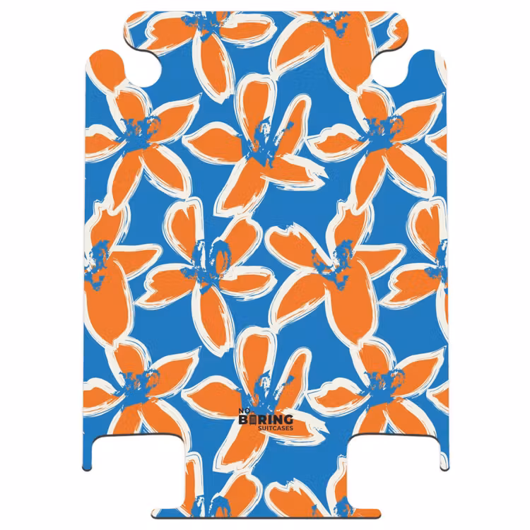 CaseSwap™ - Pastellfarbene Blumen - Orange mit Blau — 1