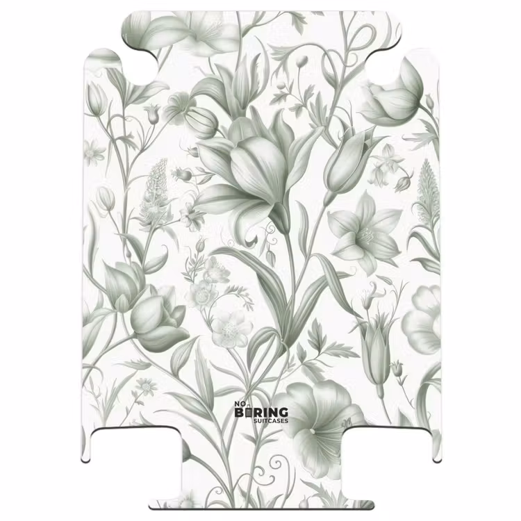 CaseSwap™ - Vintage Blumen - hellgrün mit weiß — 1