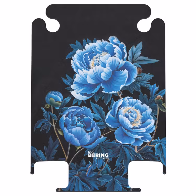 CaseSwap™ - Vintage Blumen - Pfingstrosen blau — 1
