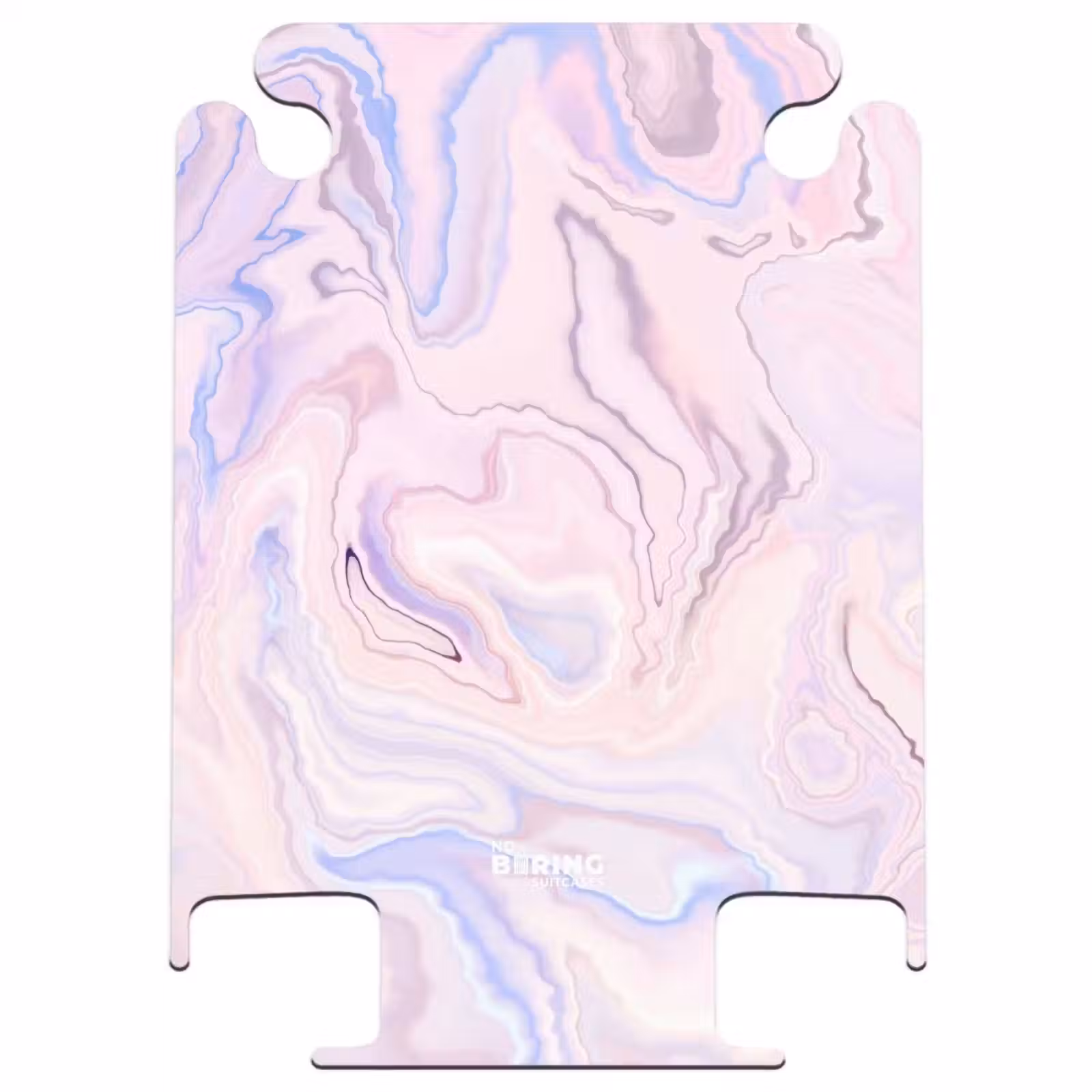 CaseSwap™ - Marmor - Pastellrosa und blaue Marmorwirbel — 1