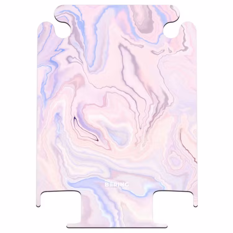 CaseSwap™ - Marmor - Pastellrosa und blaue Marmorwirbel — 1