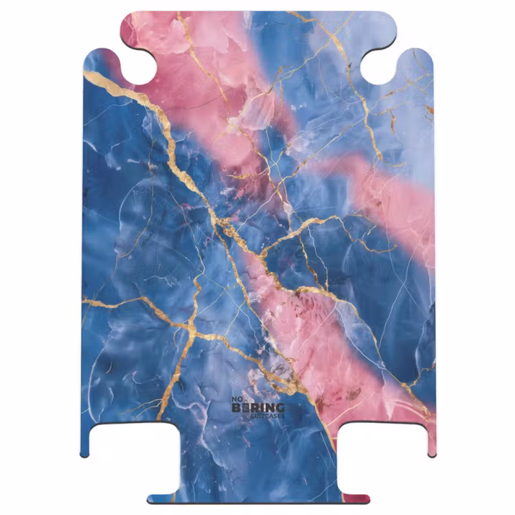 CaseSwap™ - Marmor - Rosa und blauer Marmor mit goldenen Adern — 1