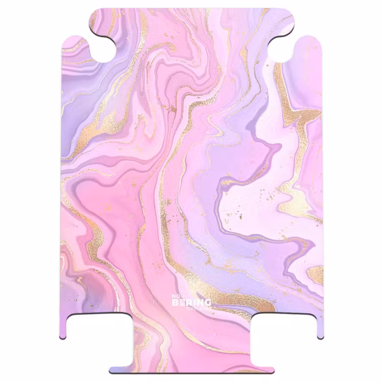 CaseSwap™ - Marmor - Zartrosa und lila Marmorwellen — 1