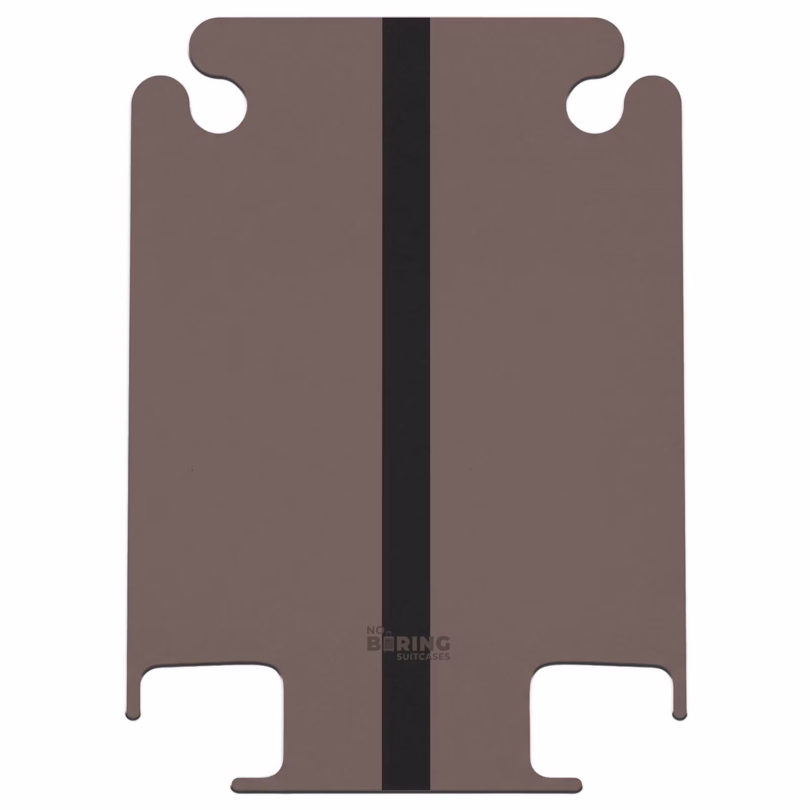 CaseSwap™ - Minimal - Dunkelbraun mit schwarzem Streifen — 1