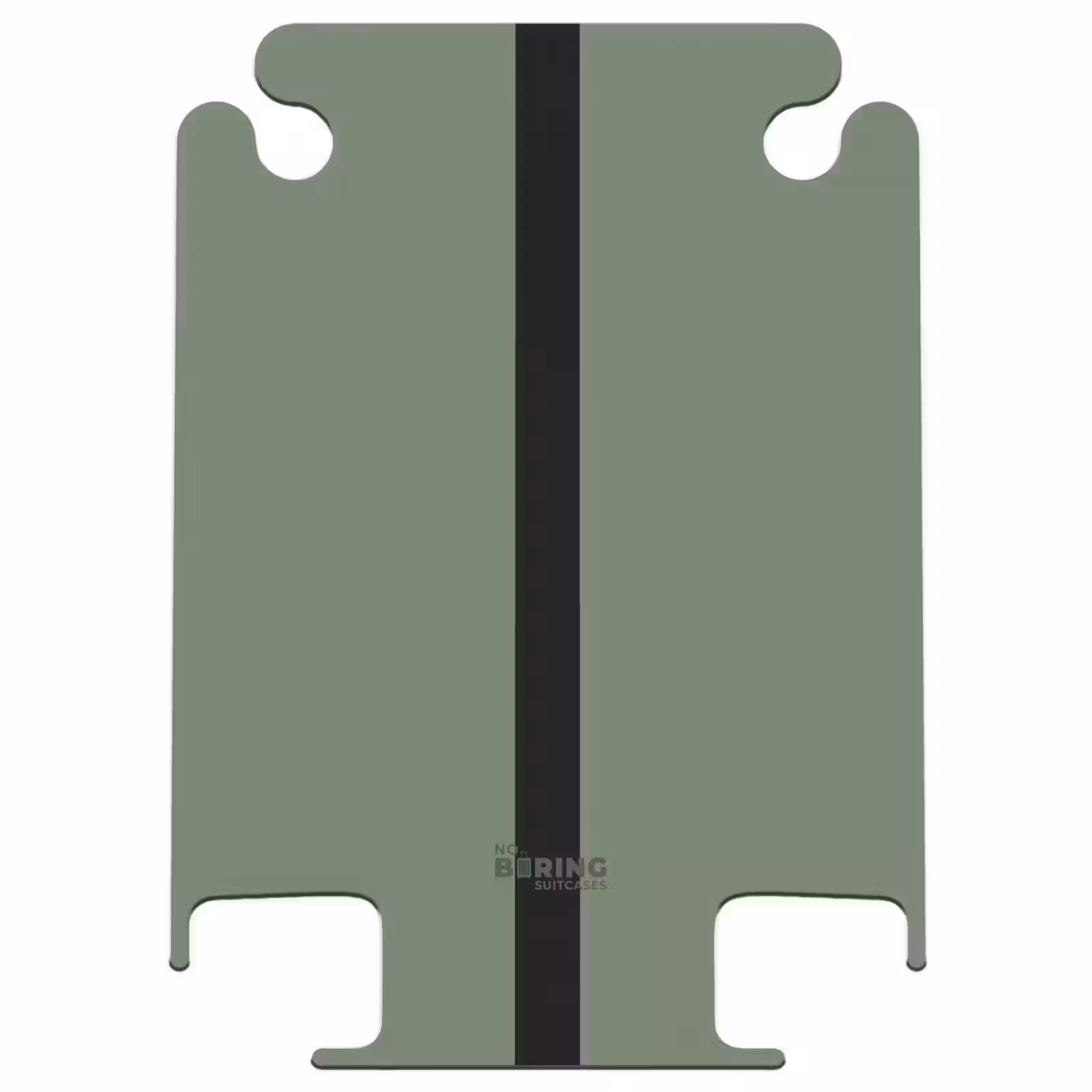 CaseSwap™ - Minimal - Grau-Grün mit schwarzem Streifen — 1
