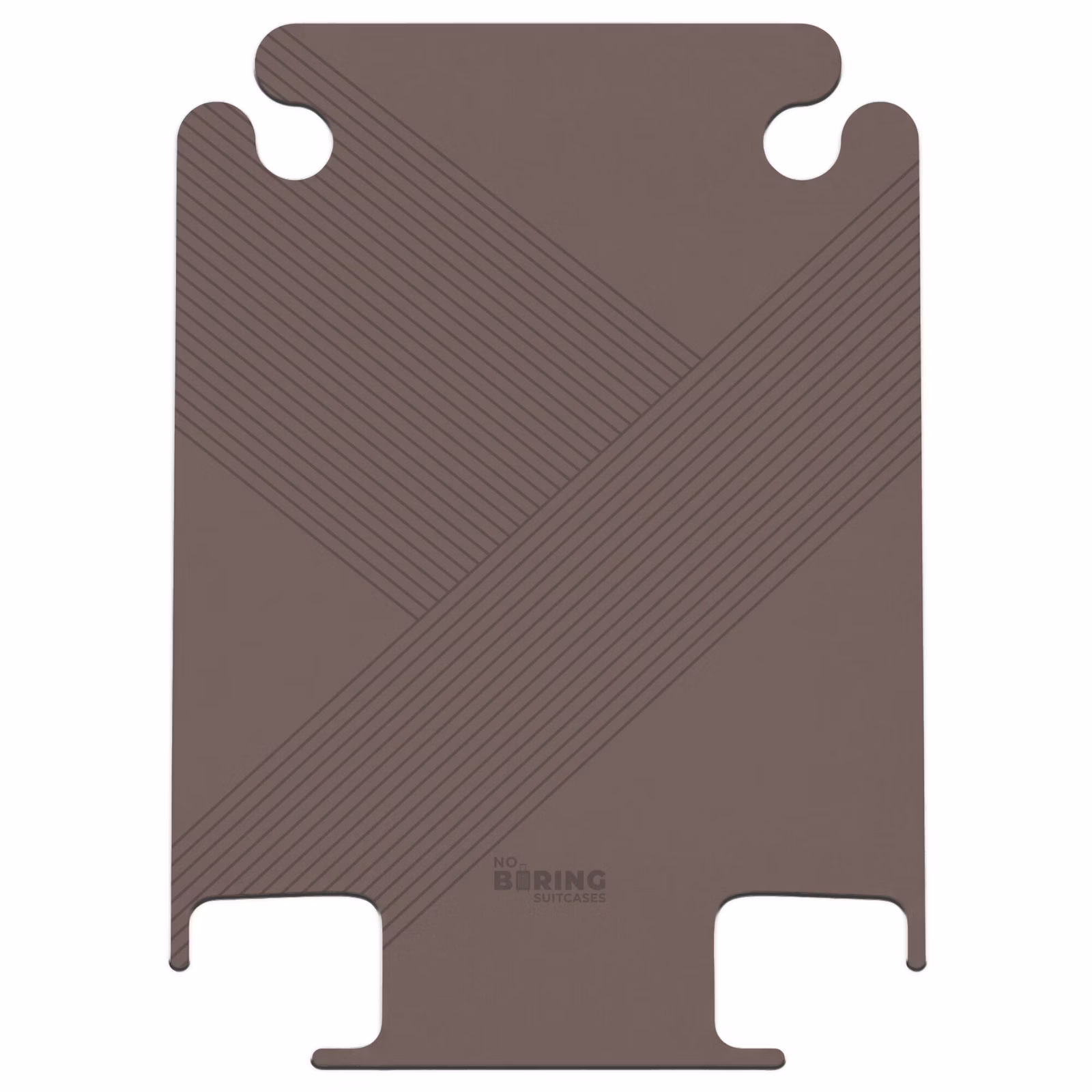 CaseSwap - Minimal - sich kreuzende Linien auf Dunkelbraun — 1